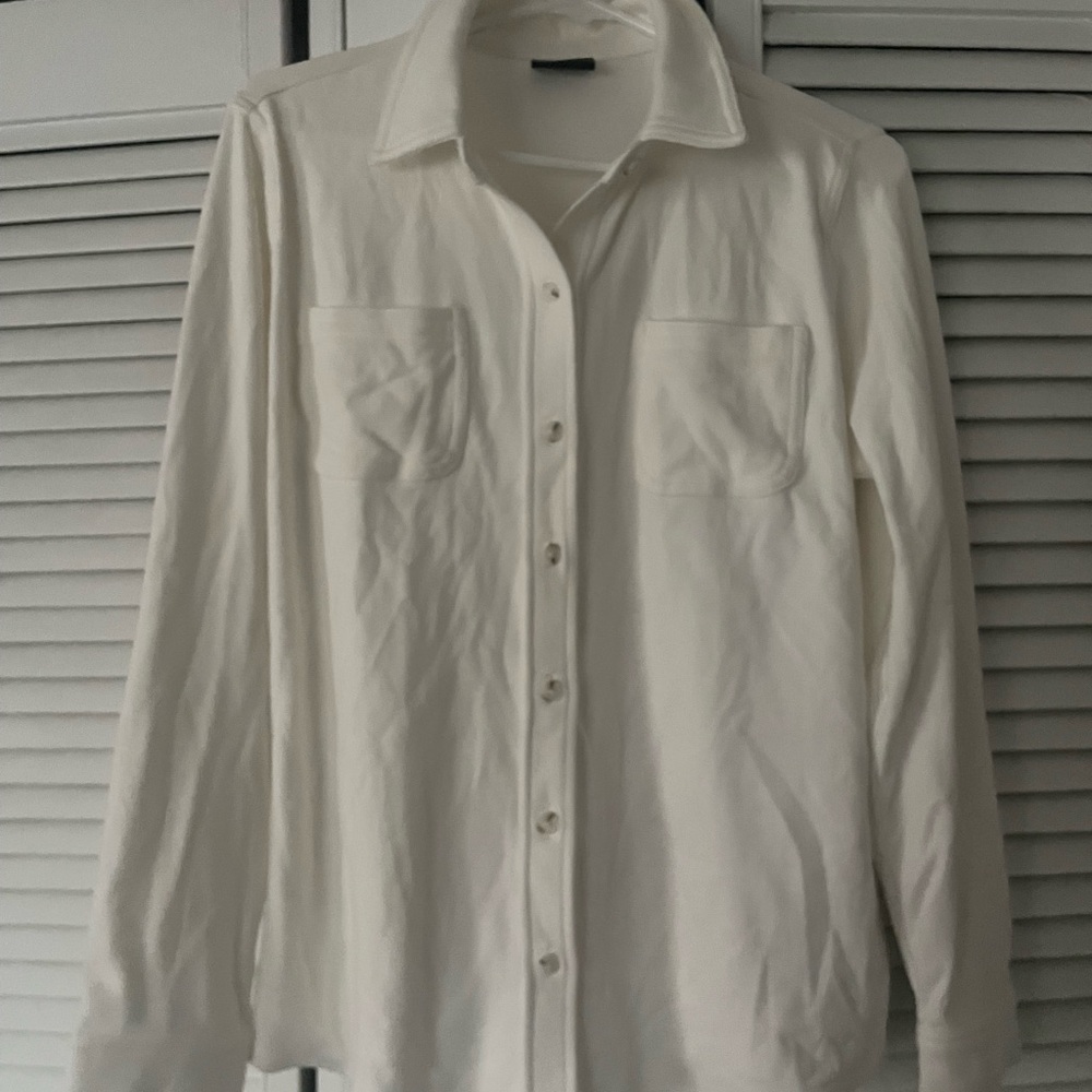 32 Degrees White Button-Up Shirt